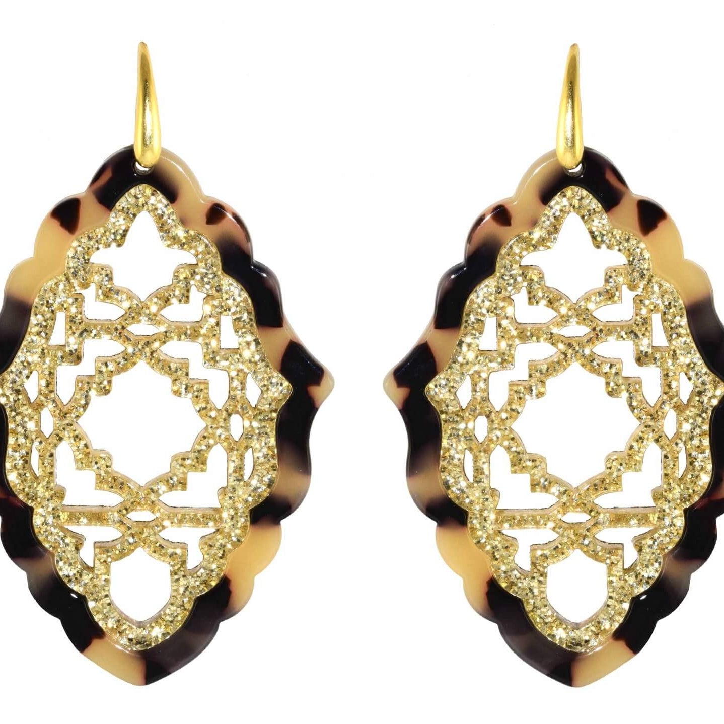 Miccy's | Azizi Tortoise - Large | Resin Earrings