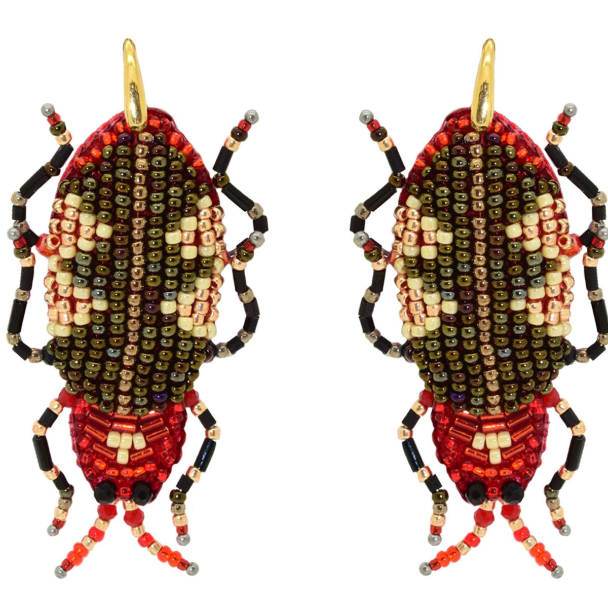 Miccy's | Beetle Juice | PatchArt Earrings