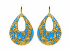 Miccy's | Blue Louis XIV Electric Blue - Le Roi Soleil | Resin Earrings