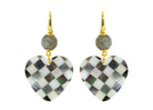 Miccy's | Check Mate Hearts | Shell Earrings
