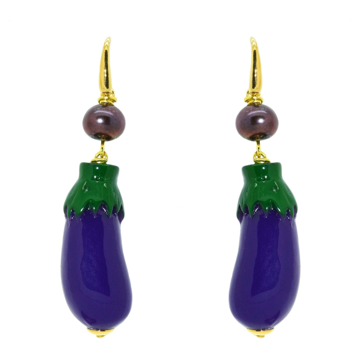 Miccy's | Egg Plant | Resin Earrings