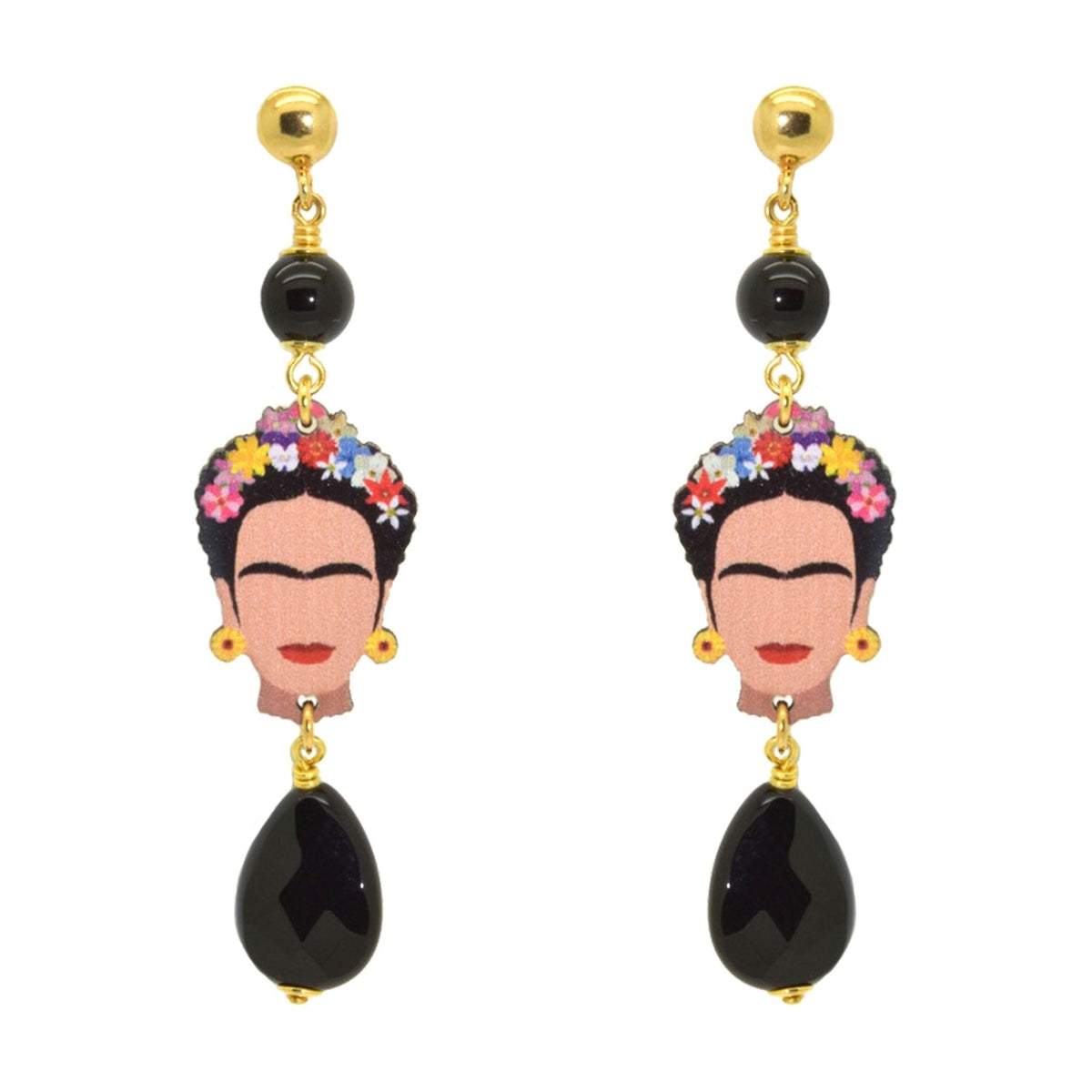 Miccy's | Frida Kahlo black edition | Resin Earrings