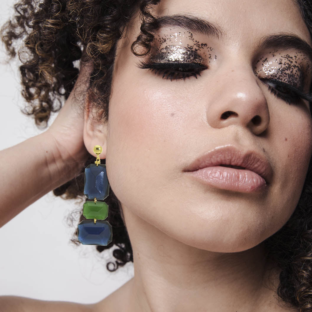 Miccy's | Gemma Jeans | Resin Earrings