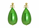 Miccy's | Green Cotton Pearls | Resin Earrings