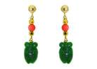 Miccy's | Green Jade Bugs | Gemstone Earrings
