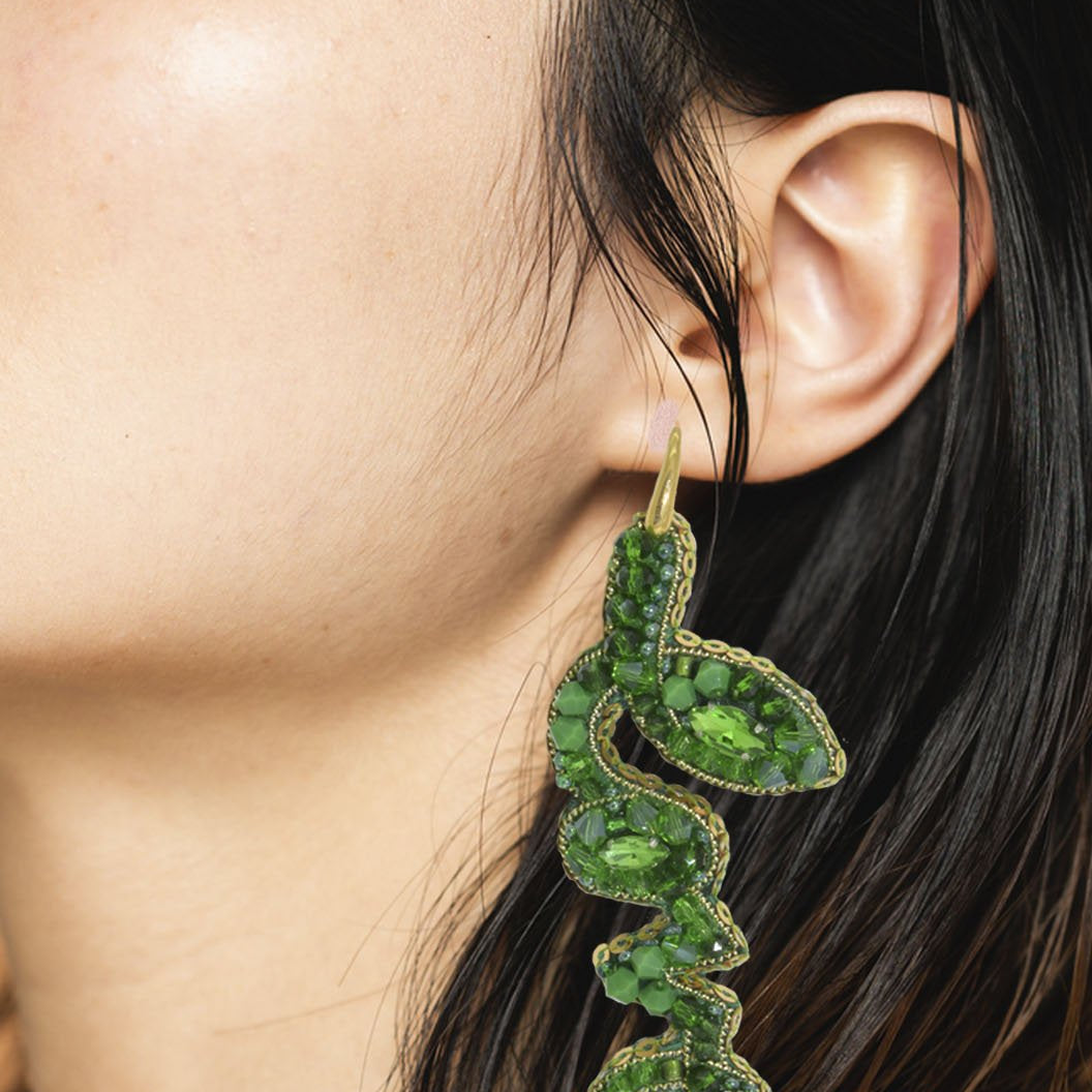 Miccy's | L'Amour Emerald | PatchArt Earrings