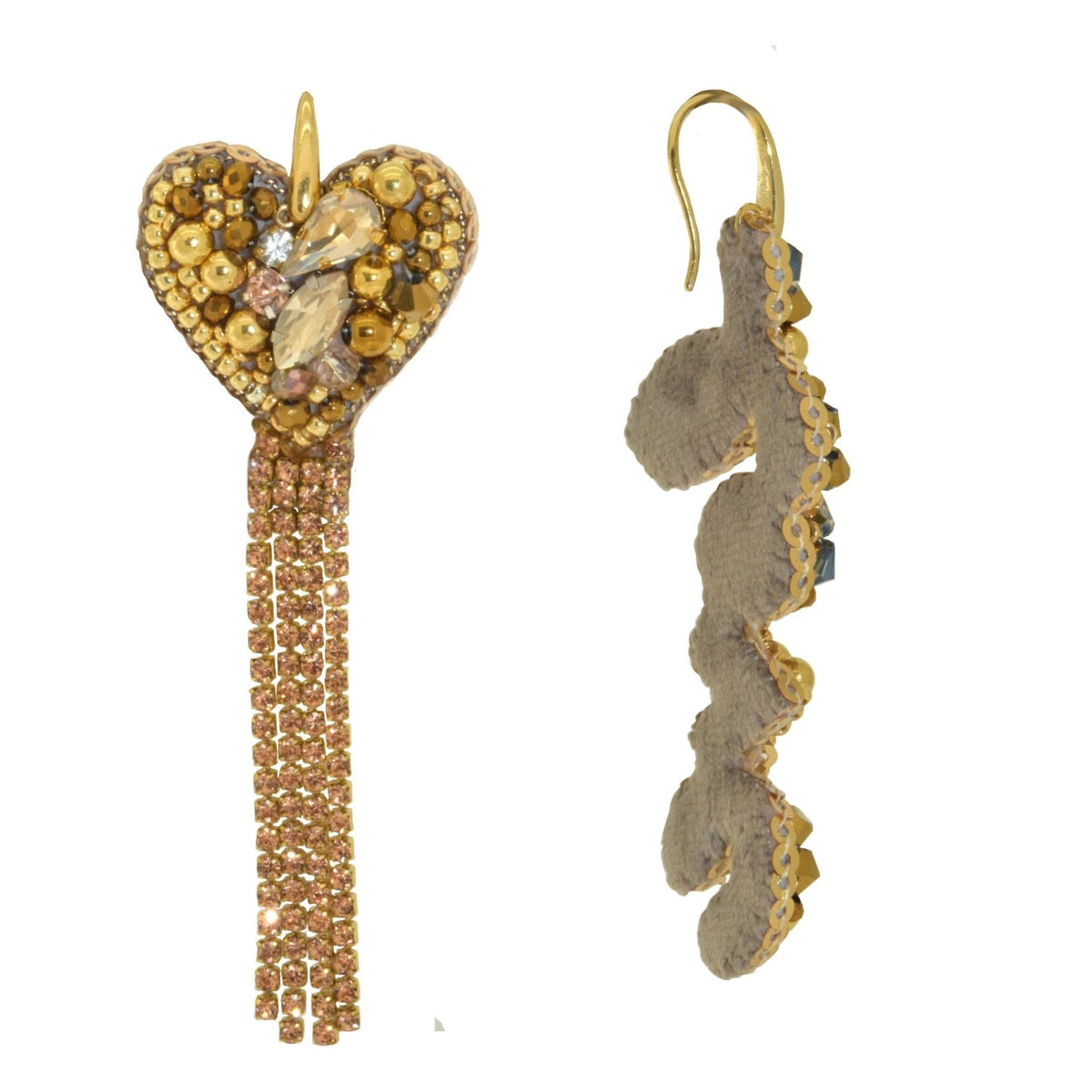 Miccy's | L'Amour Gold | PatchArt Earrings