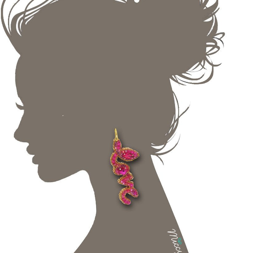 Miccy's | L'Amour Pink | PatchArt Earrings