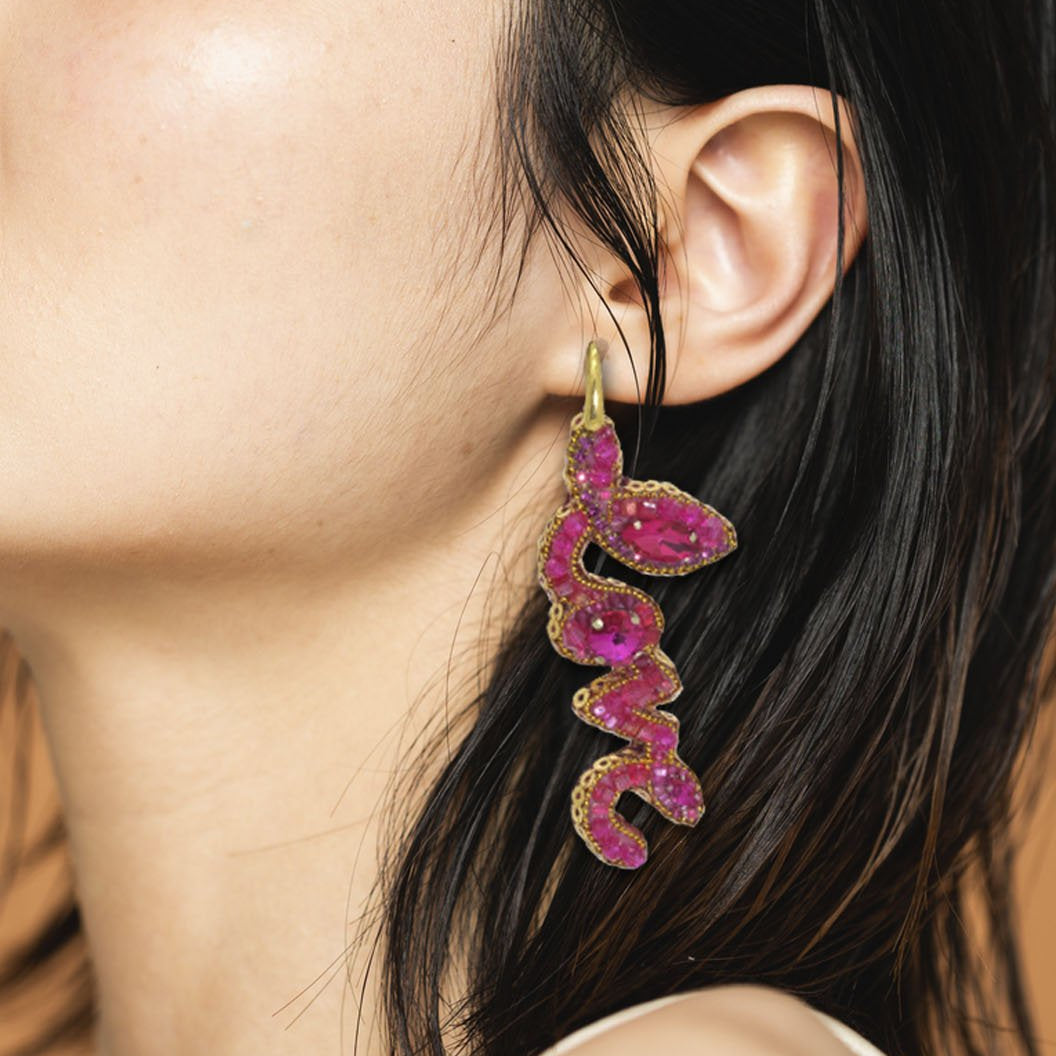 Miccy's | L'Amour Pink | PatchArt Earrings