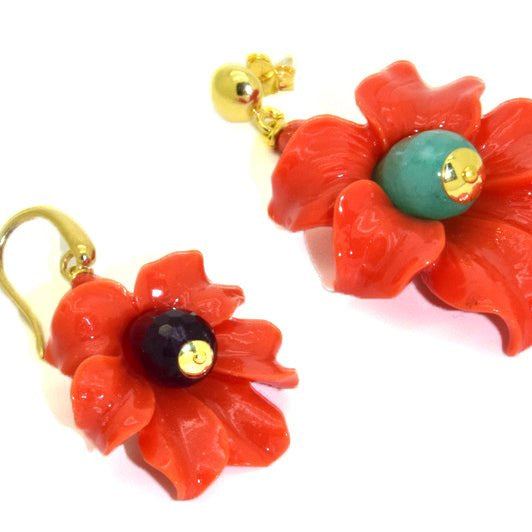 Miccy's | Latour Orange small | Resin Earrings