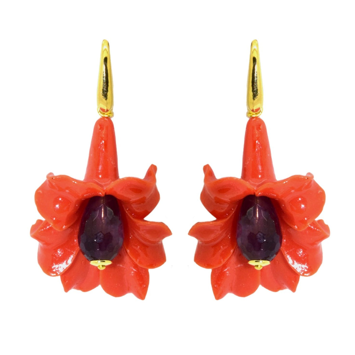 Miccy's | Latour Orange small | Resin Earrings