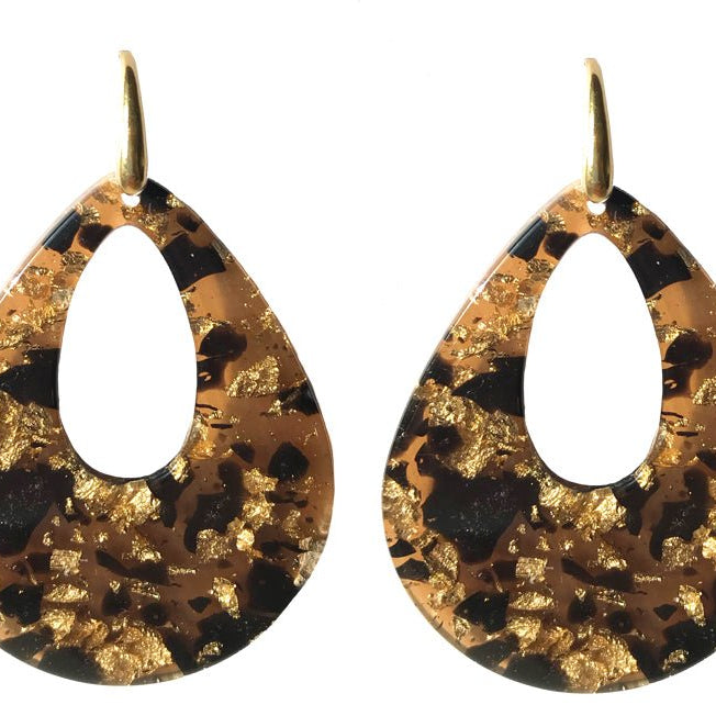 Miccy's | Louis XIV - Le Roi Soleil - Tortoise | Resin Earrings