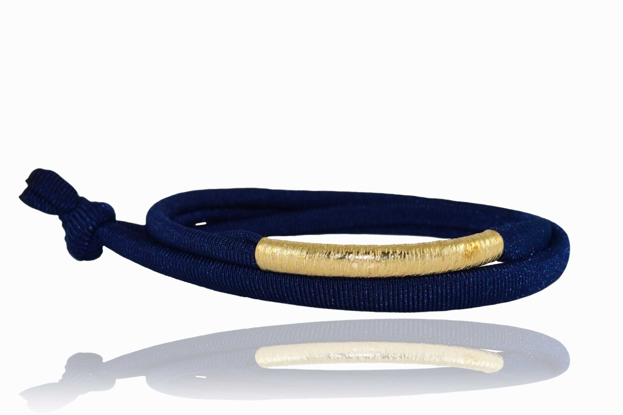 Miccy's | Navy Blue 14K Golden Tube Bracelet
