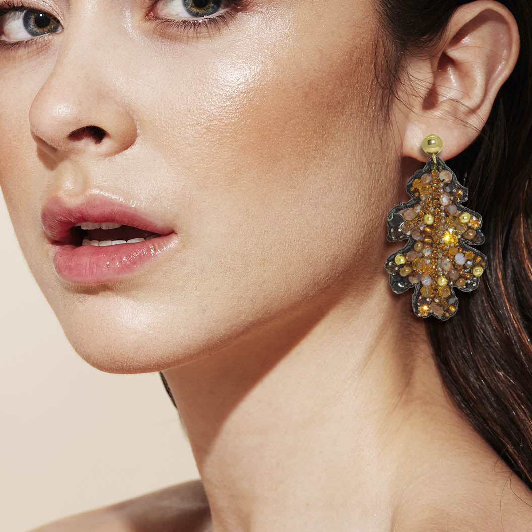 Miccy's | Oak Leaves | PatchArt Earrings