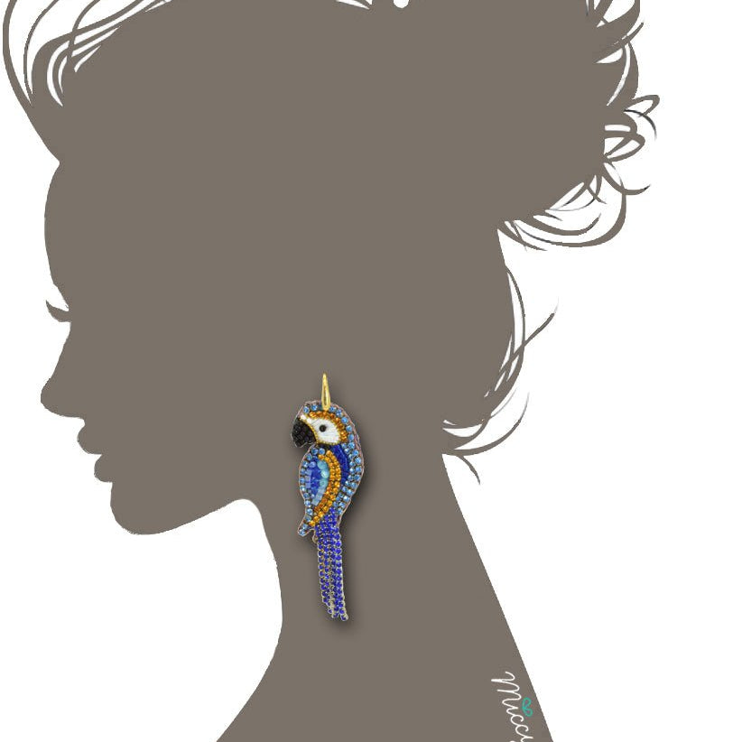 Miccy's | Papagayo Ara | PatchArt Earrings
