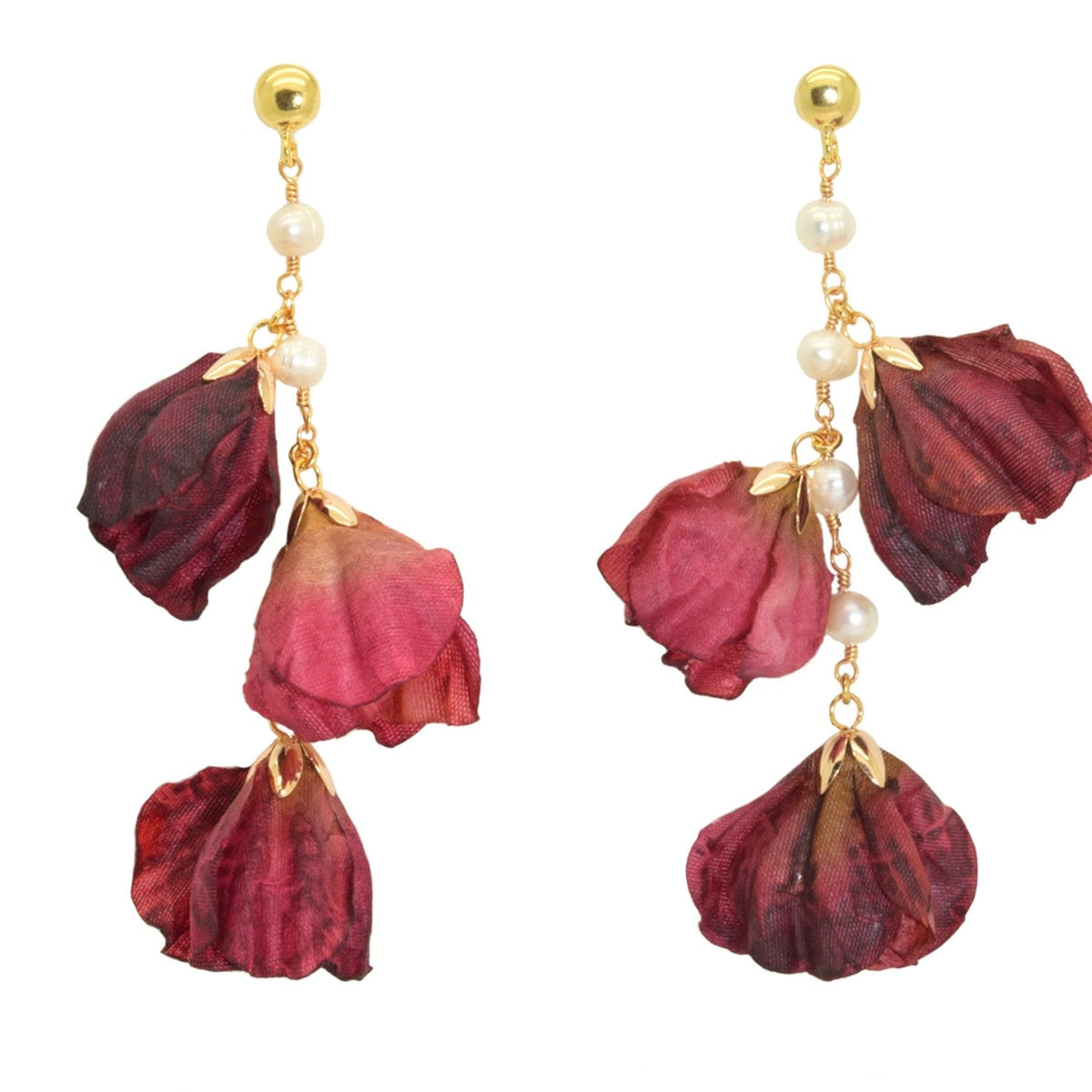 Miccy's | Red Freesia | Resin Earrings