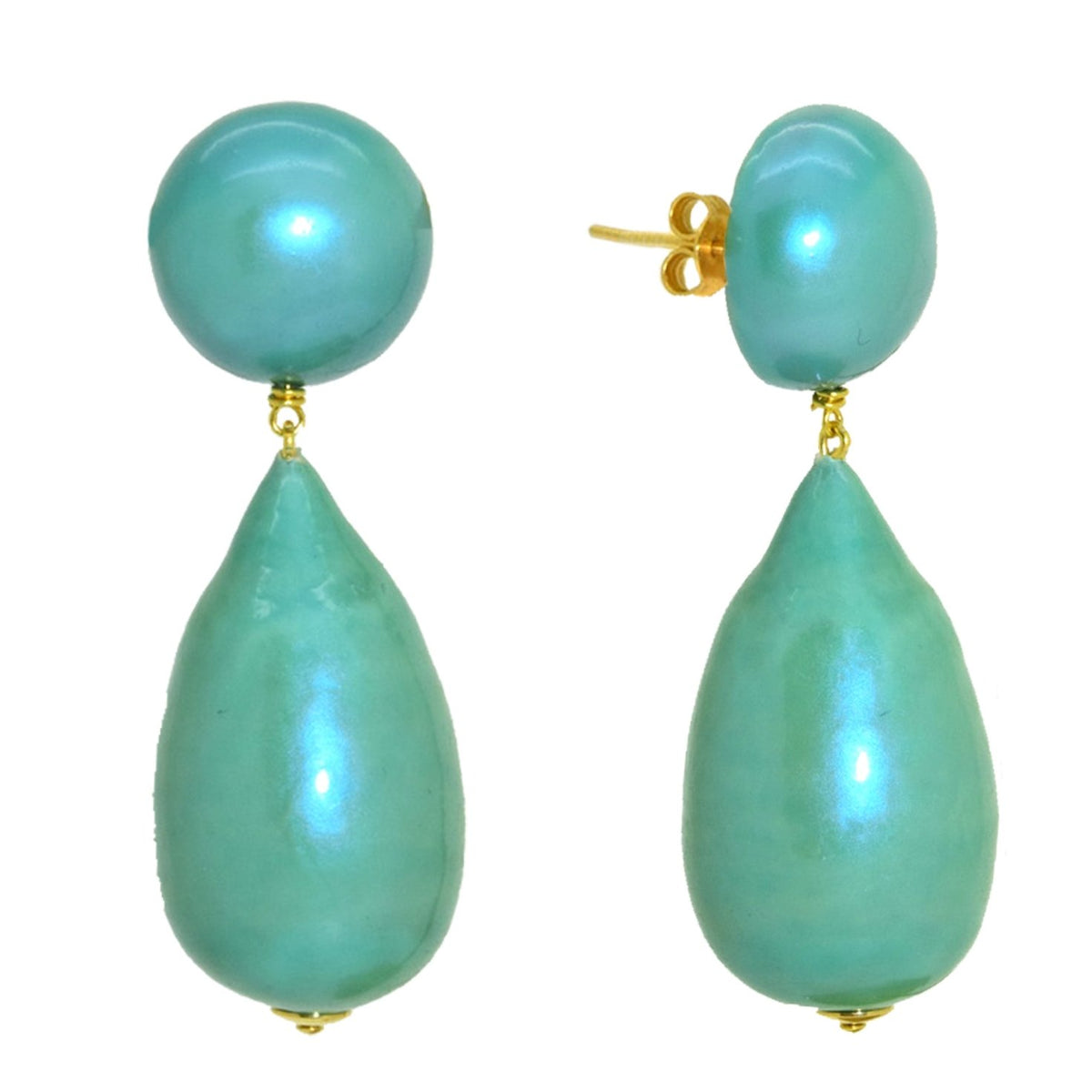 Miccy's | Sea Breeze Cotton Pearls | Resin Earrings