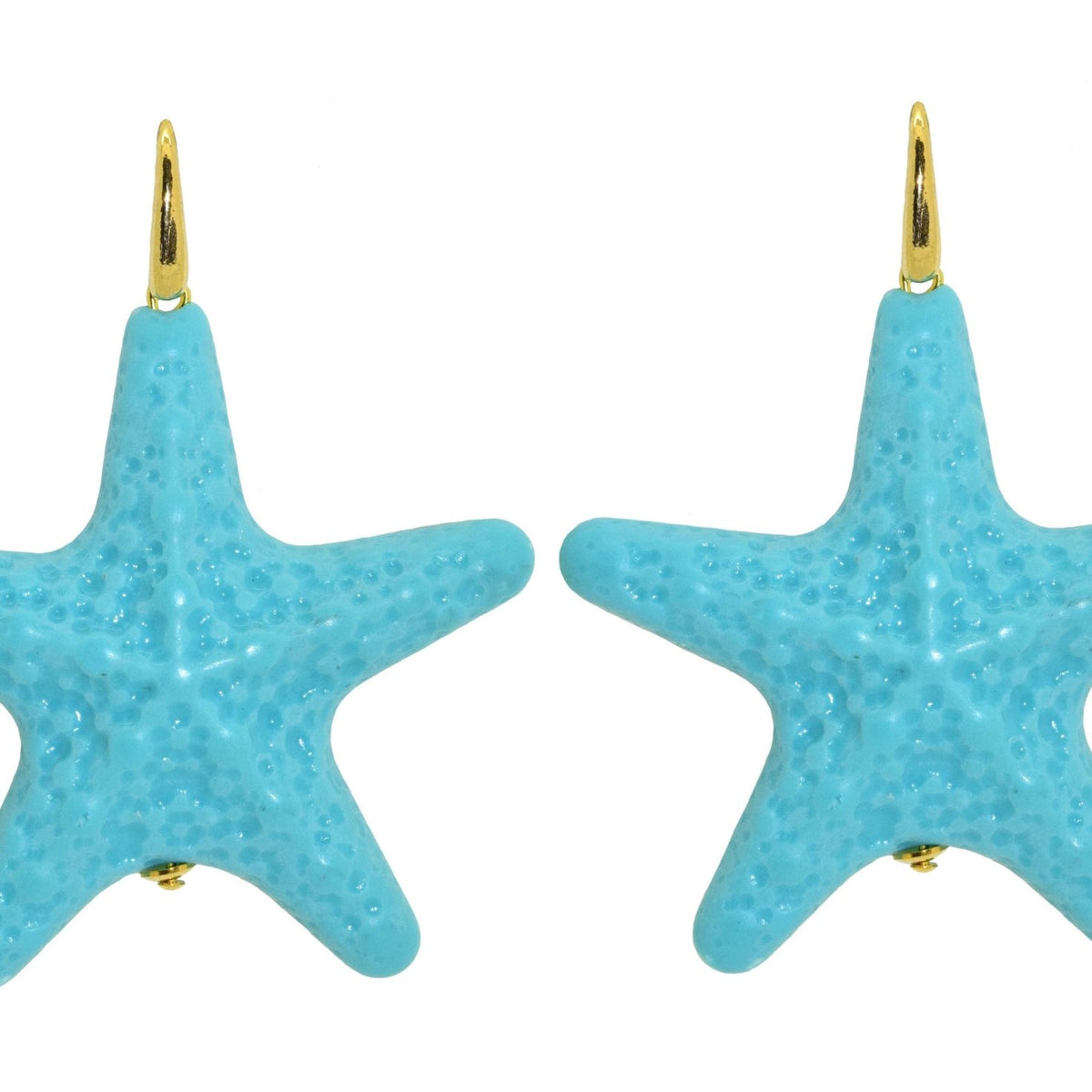 Miccy's | Turquoise Large Starfishes | Resin Earrings