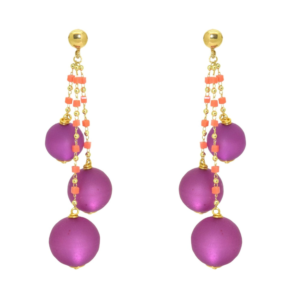 Miccy's | Violet Balloons | Resin Earrings