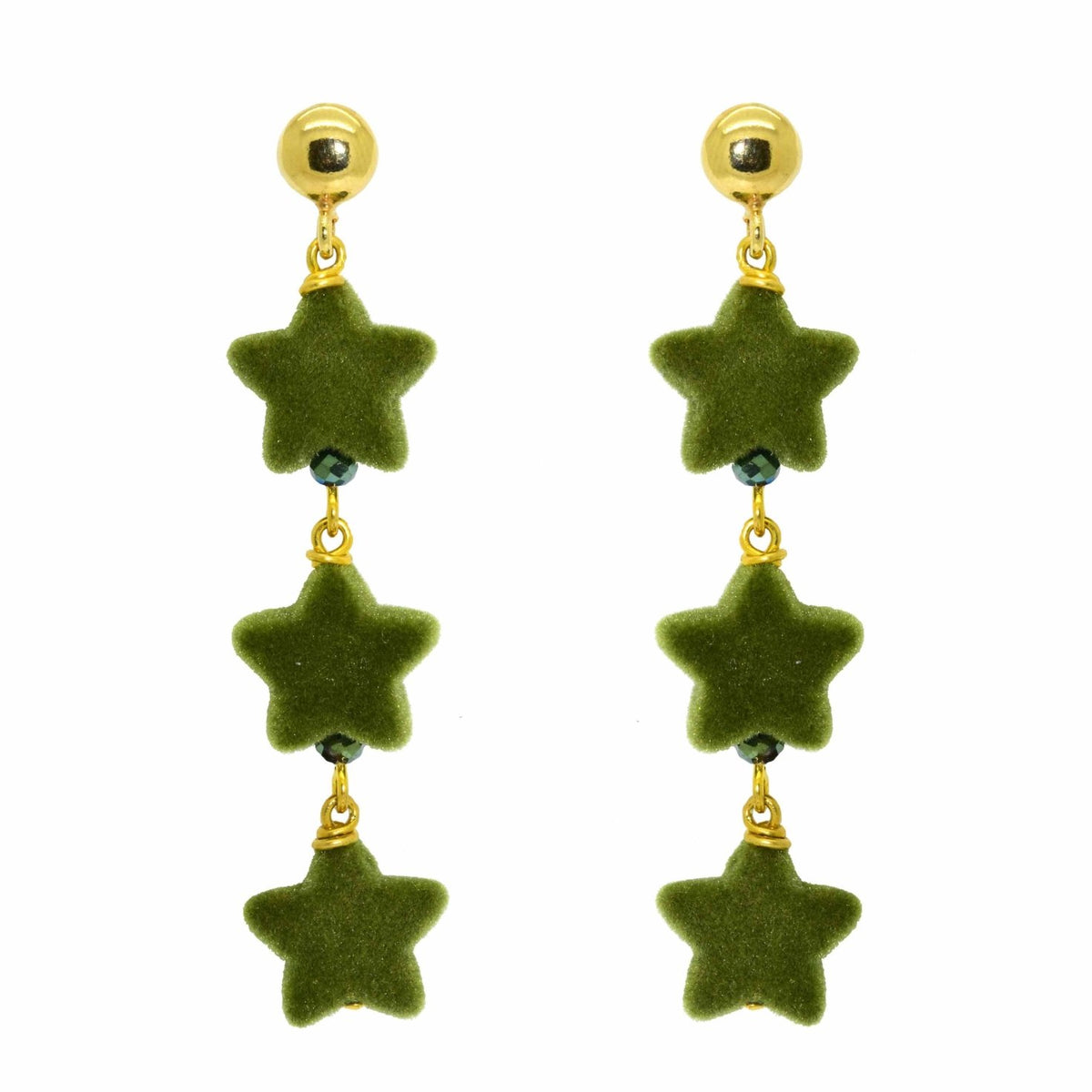 Miccy's | Wishful Thinking Olive Green | Resin Earrings