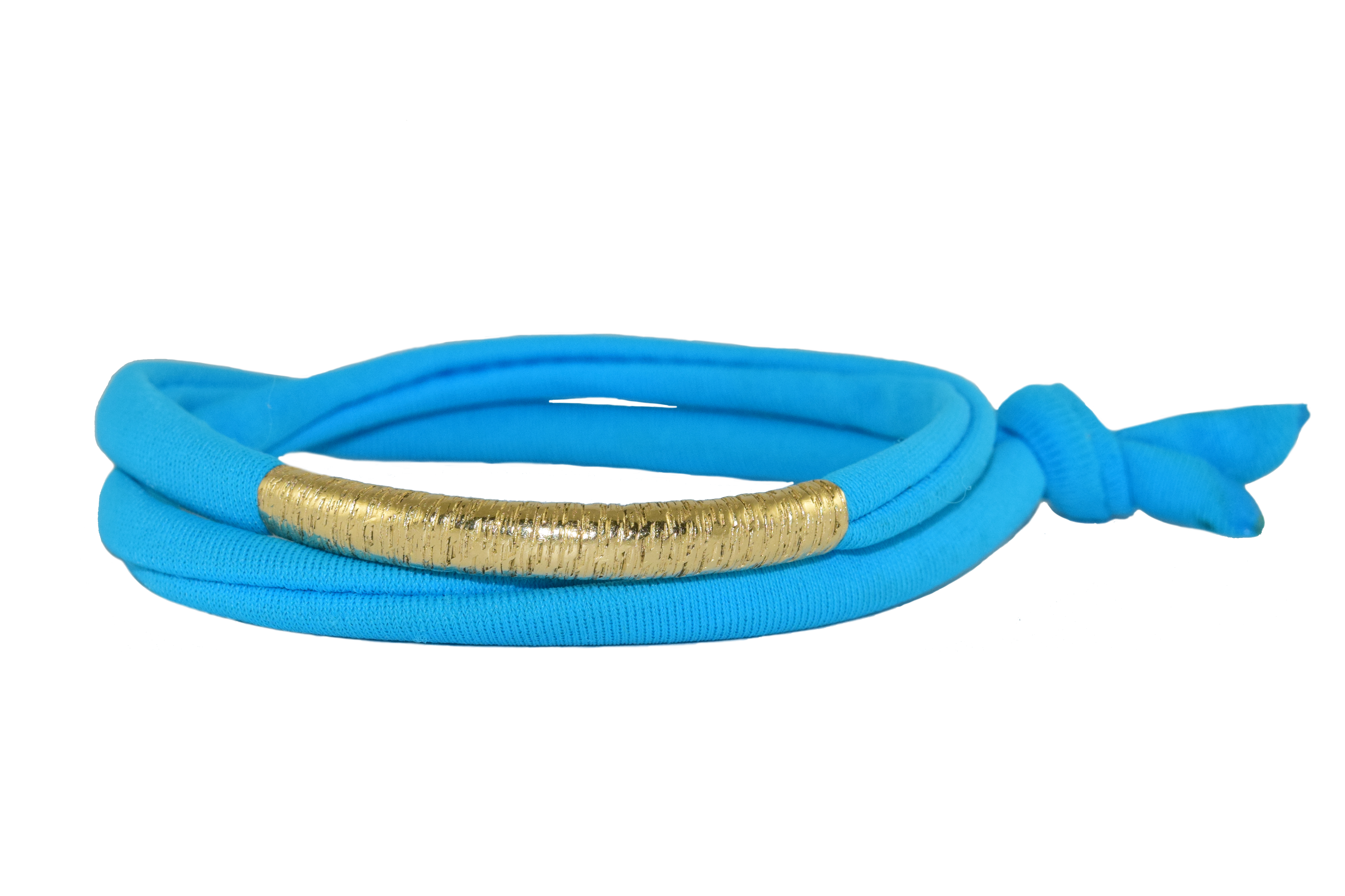 Miccy's | Miami Blue 14K Golden Tube Bracelet