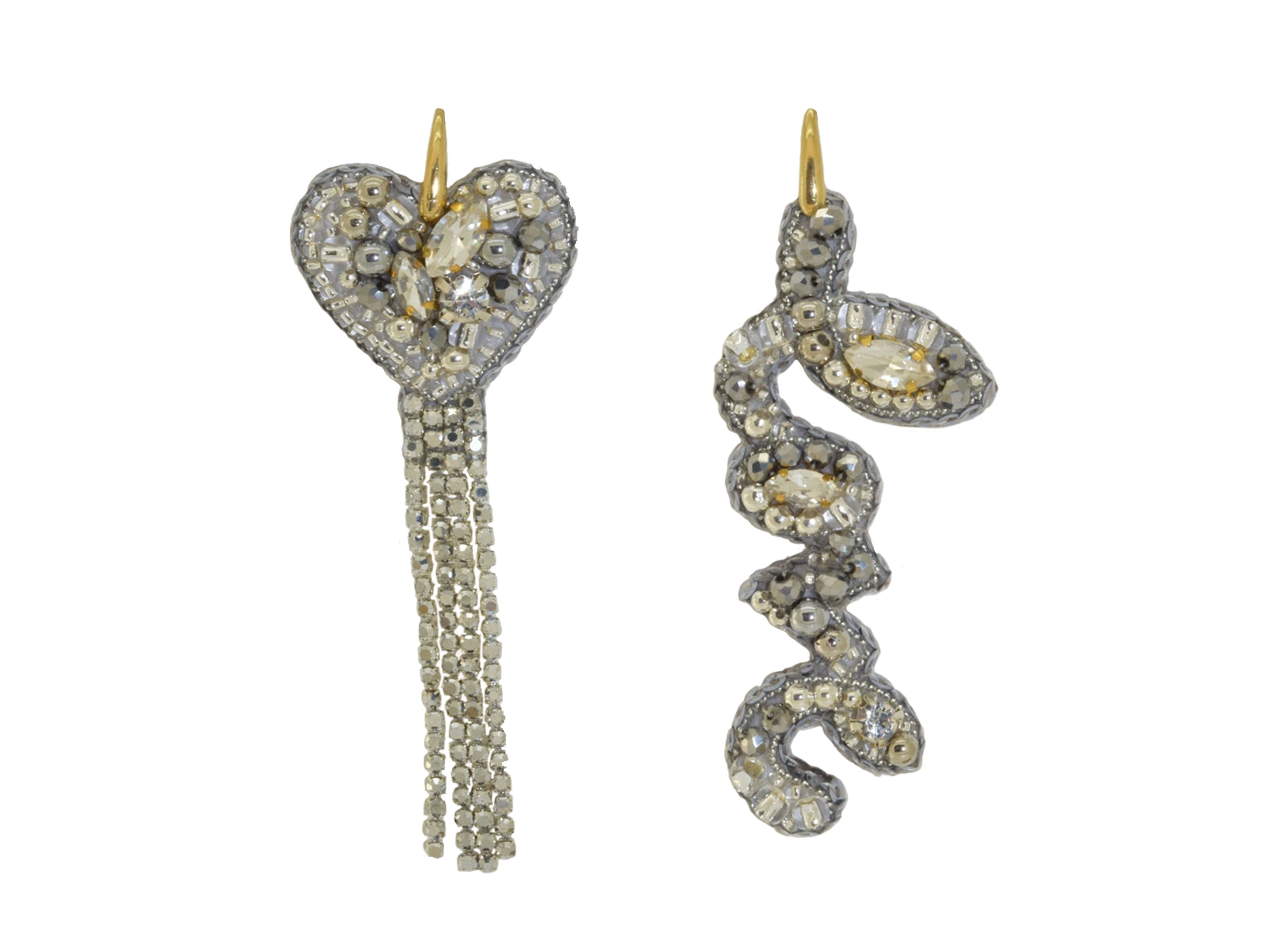 Miccy's | L'Amour Silver | PatchArt Earrings