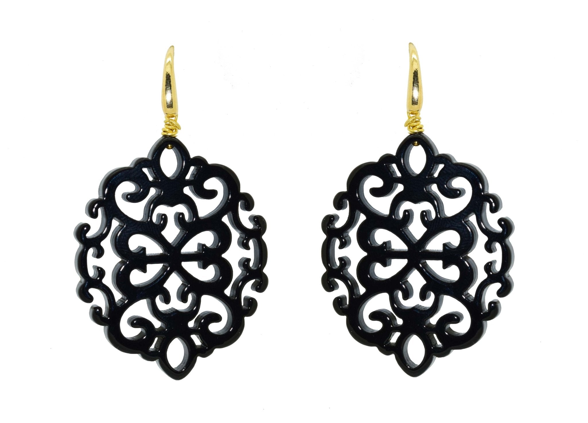 Miccy's | Ahlan Black| Petite | Resin Earrings