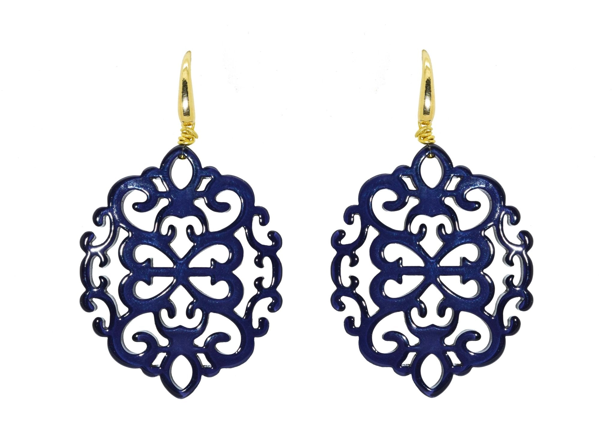 Miccy's | Ahlan Blue | Petite | Resin Earrings