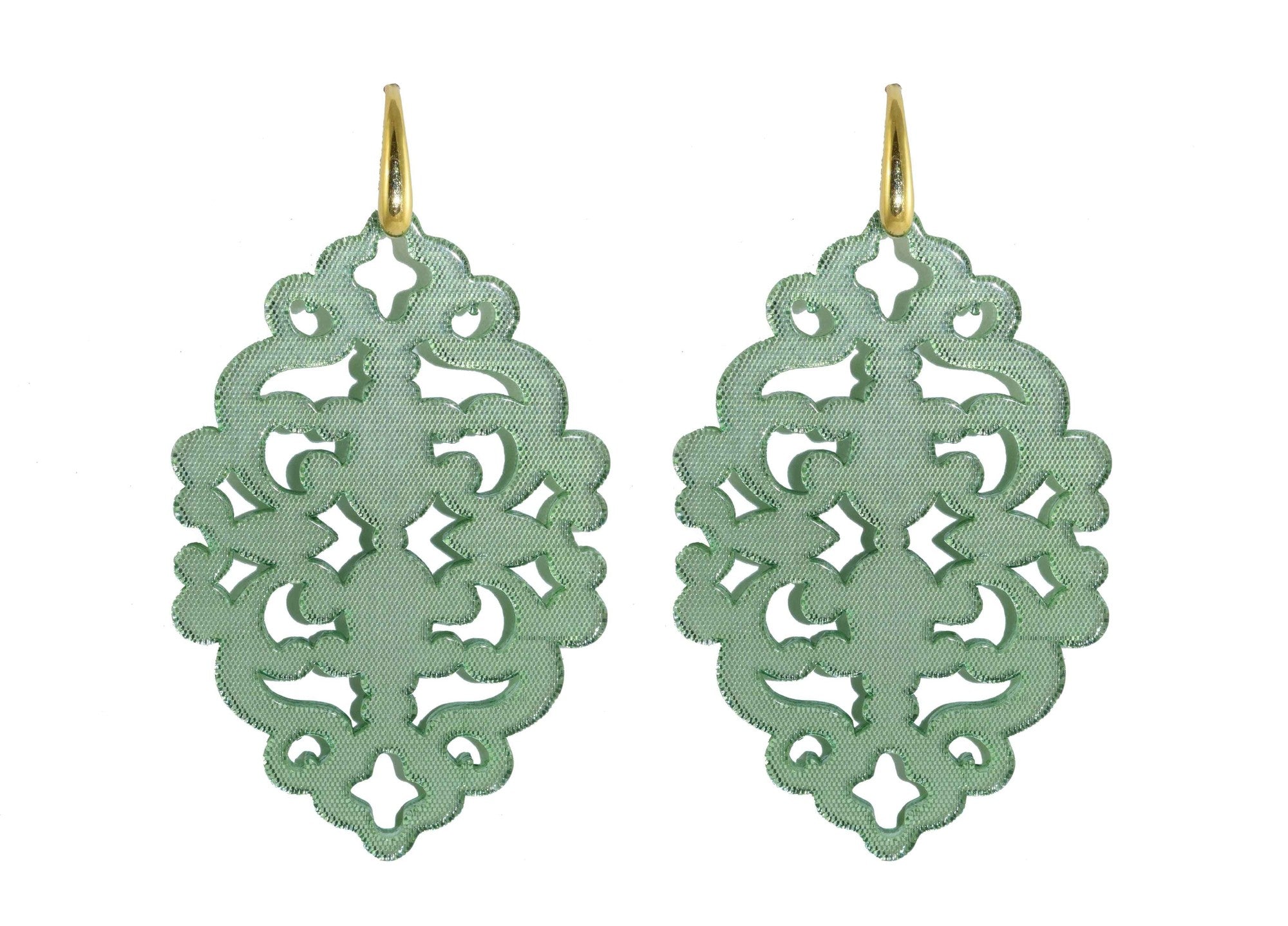 Miccy's | Azulejo Pepperminty Bold | Resin Earrings