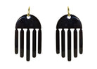 Miccy's | Black Horn Waterfall | Horn Earrings