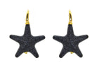 Miccy's | Black Starfishes - Petite | Resin Earrings