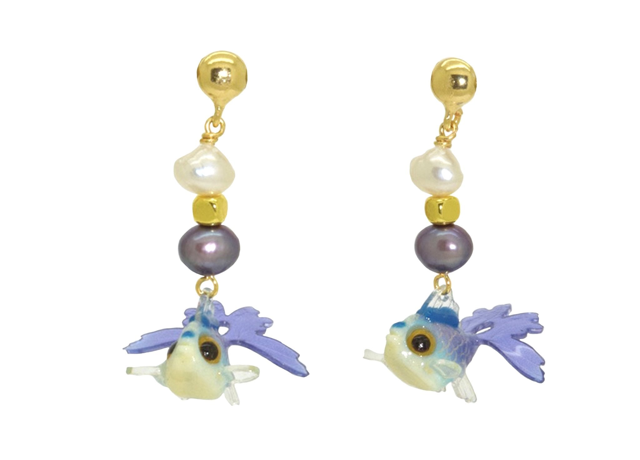 Blub Blue | Shell Earrings - Miccy's Jewelz Europe