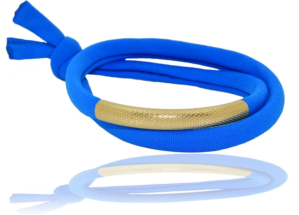 China Blue 14K Golden Tube Bracelet - Miccy's Jewelz Europe