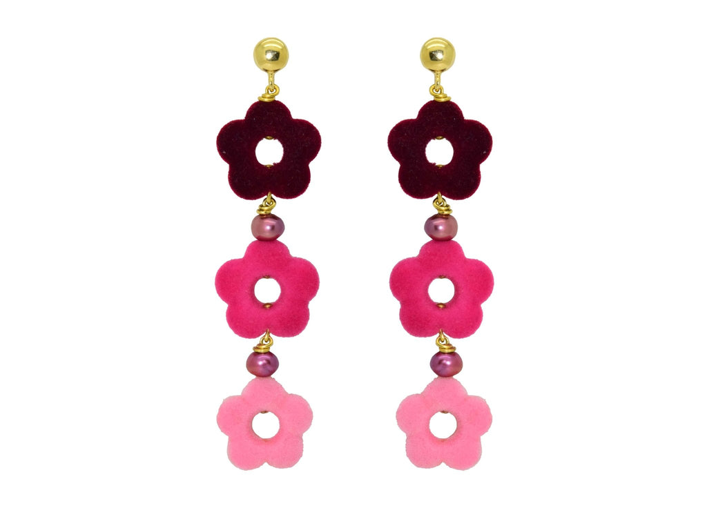 Flower Power Pink | Resin Earrings - Miccy's Jewelz Europe