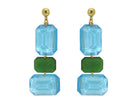 Miccy's | Gemma Aqua | Resin Earrings