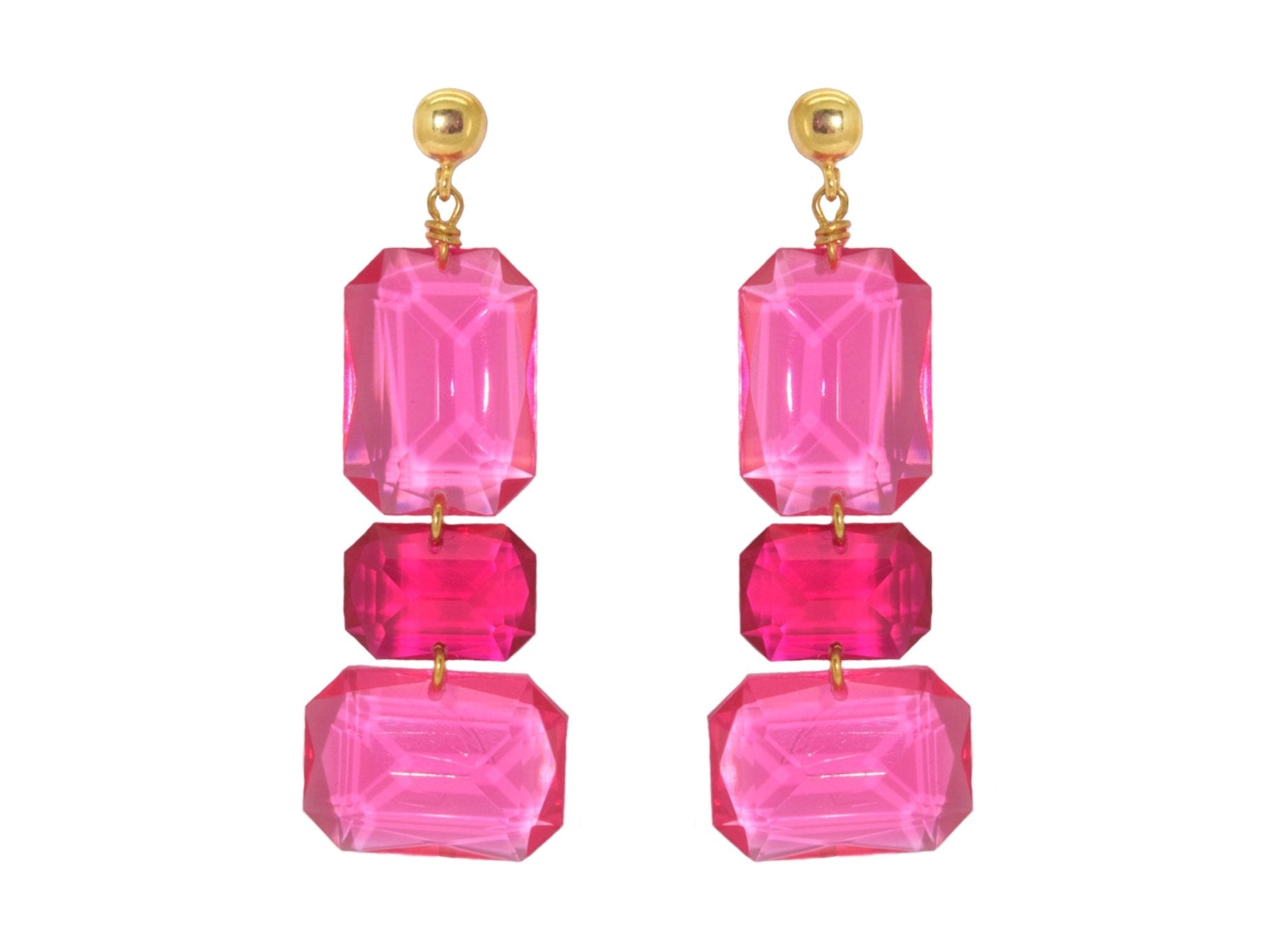 Miccy's | Gemma Barbie Pink | Resin Earrings