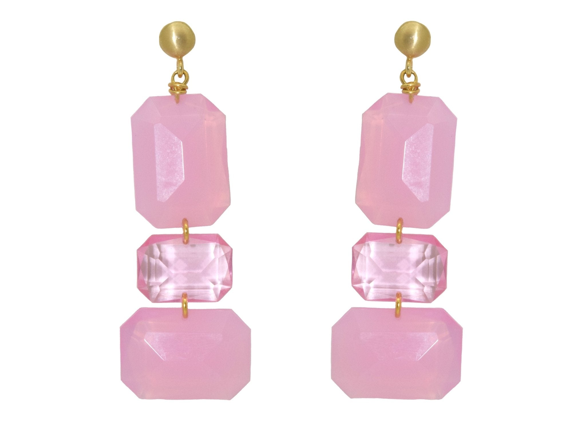 Miccy's | Gemma Pastel Pink | Resin Earrings