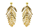 Miccy's | Golden Leaves | Gold Line Earrings