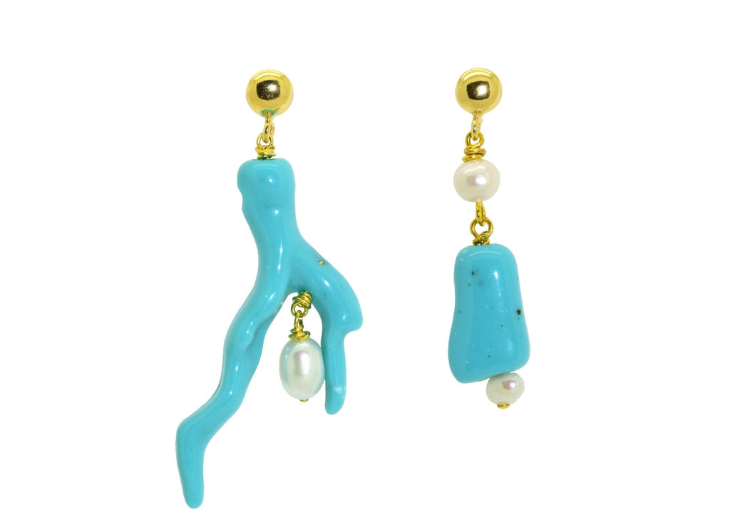 Great Barrier Turquoise | Resin Earrings - Miccy's Jewelz Europe