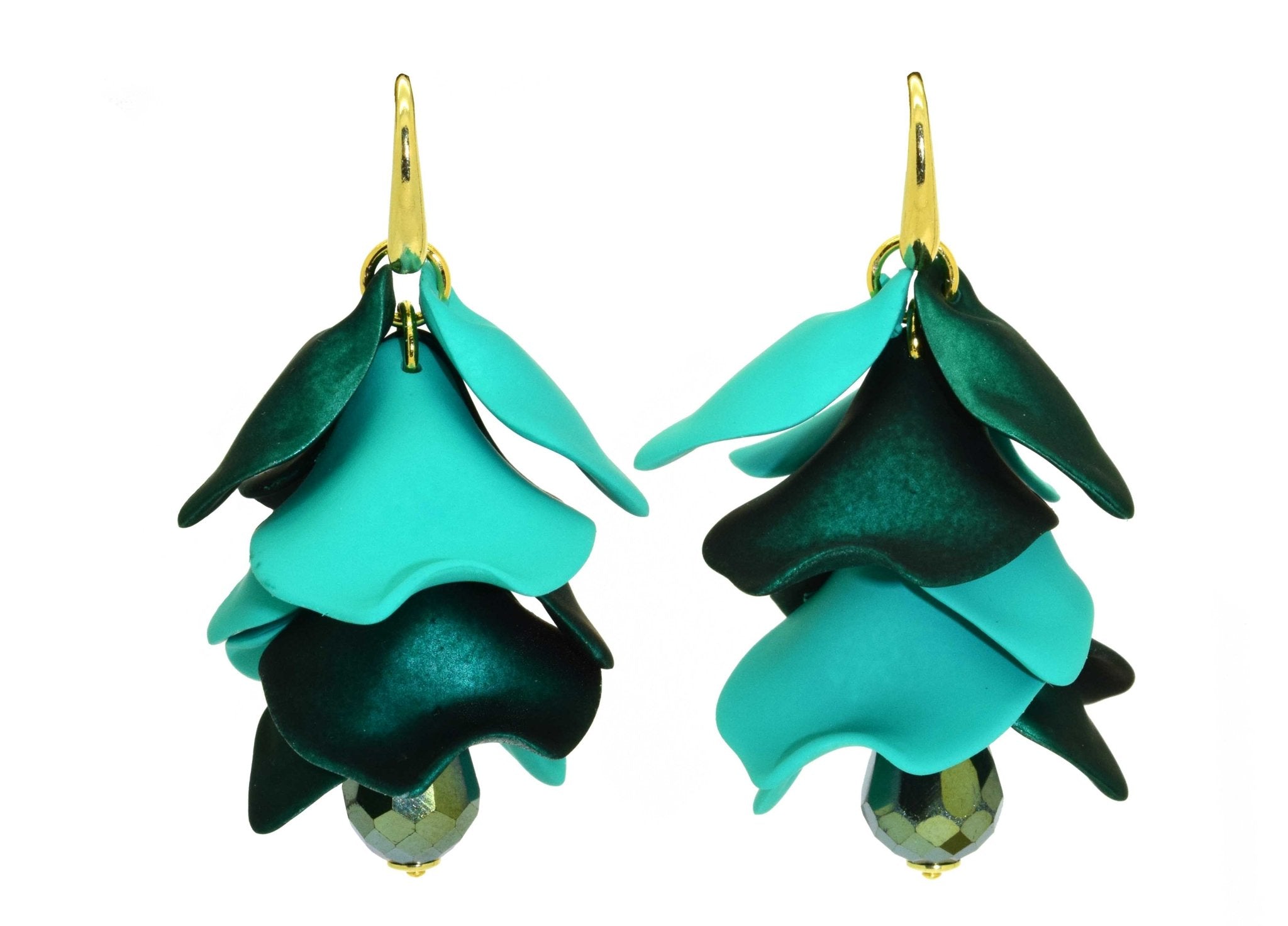 Miccy's | Green Lily | Resin Earrings