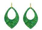 Miccy's | Green Sequin Drops | Resin Earrings