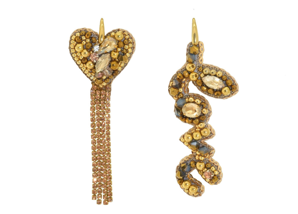 Miccy's | L'Amour Gold | PatchArt Earrings