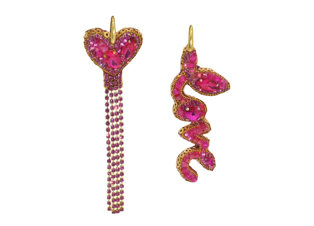 Miccy's | L'Amour Pink | PatchArt Earrings
