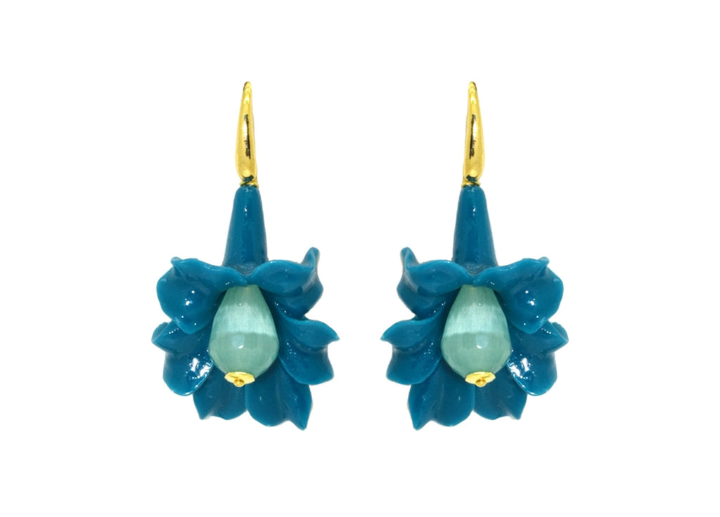 Miccy's | Latour Teal small | Resin Earrings