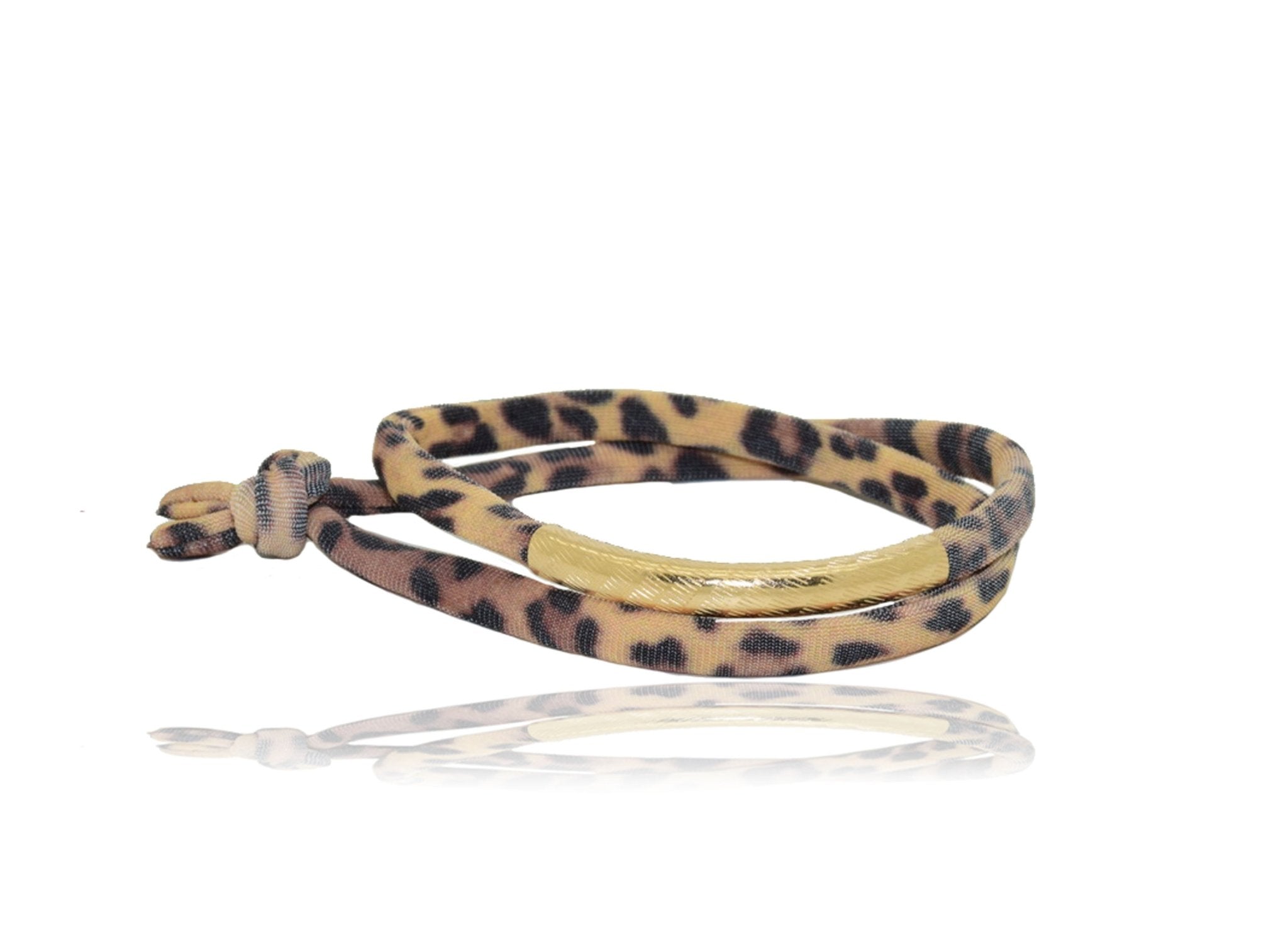 Miccy's | Leopard 14K Golden Tube Bracelet