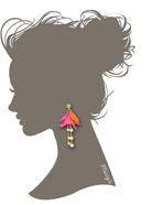 Miccy's | Lou Lou Pink and Orange | Resin Earrings