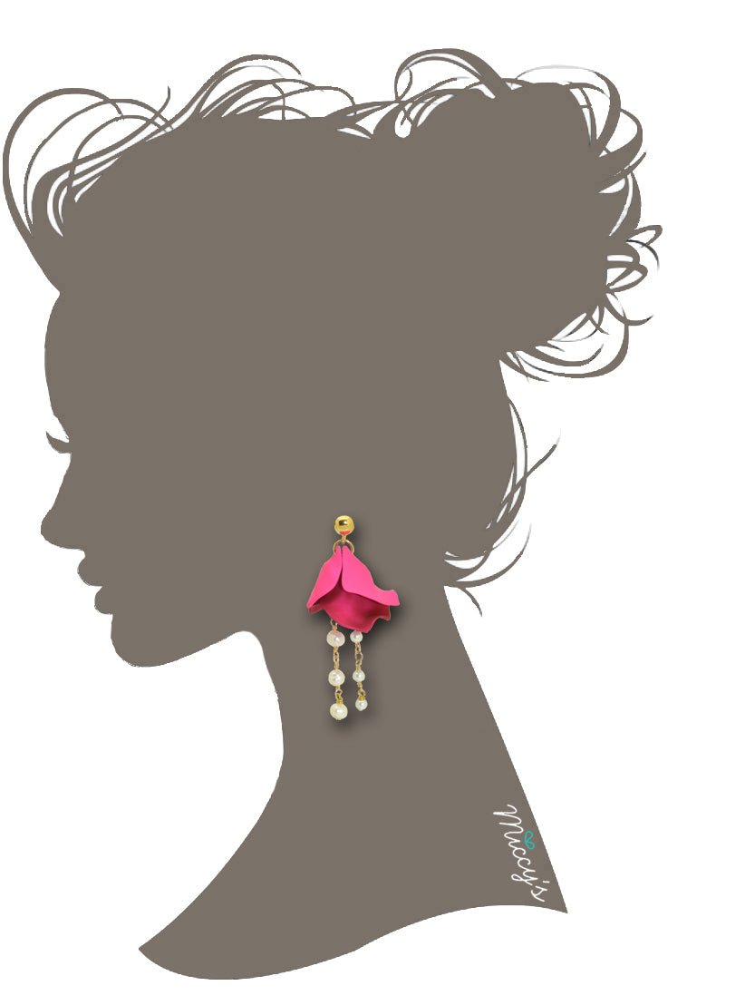 Miccy's | Lou Lou Pink | Resin Earrings