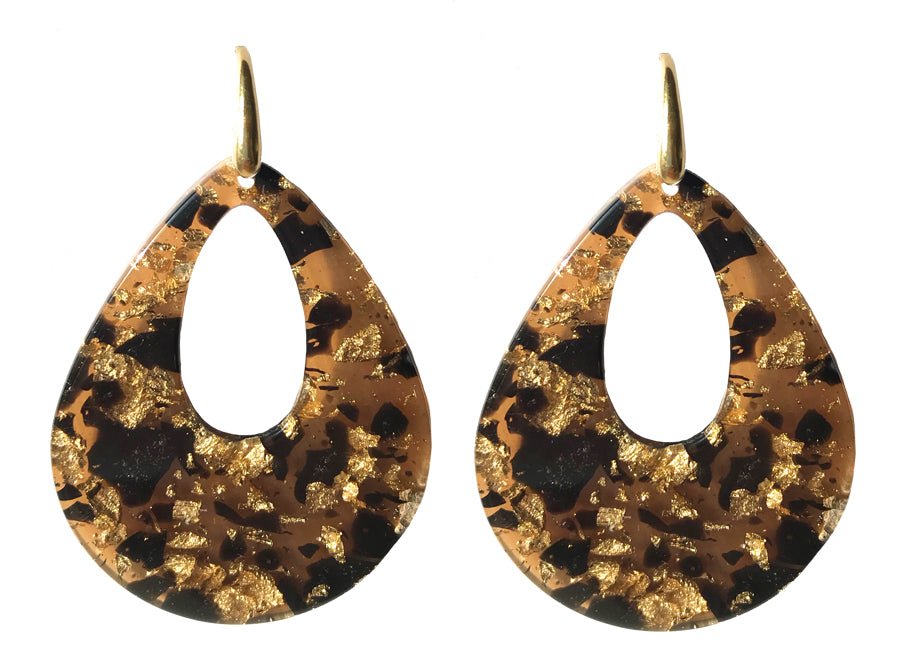 Miccy's | Louis XIV - Le Roi Soleil - Tortoise | Resin Earrings