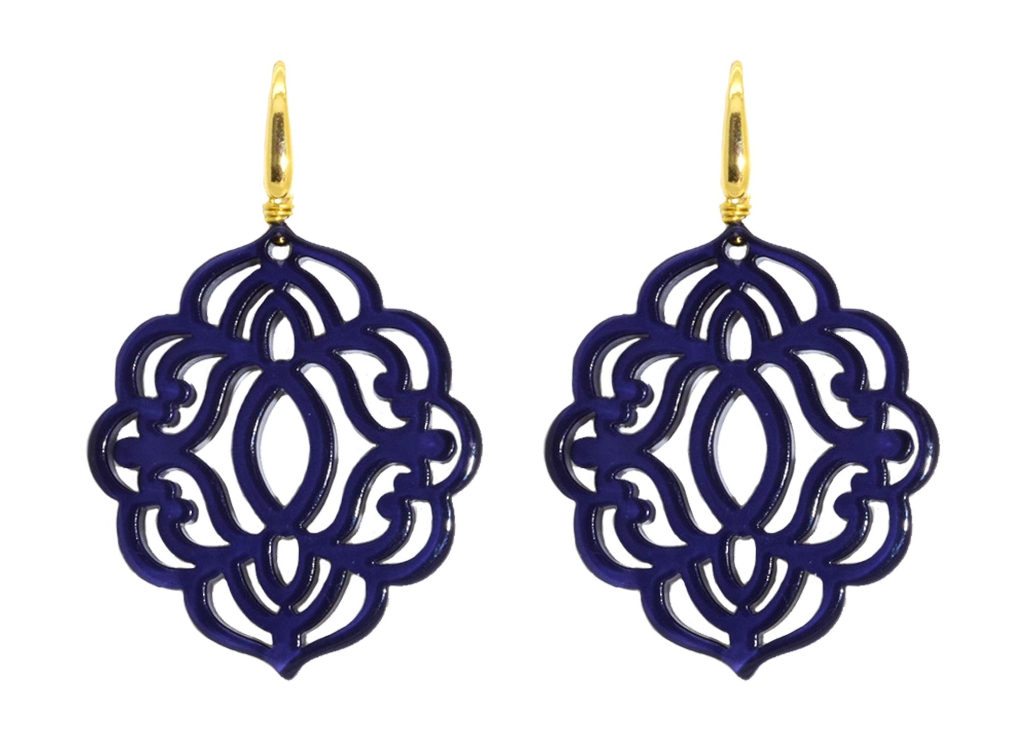 Miccy's | Mandala Blue | Petite | Resin Earrings