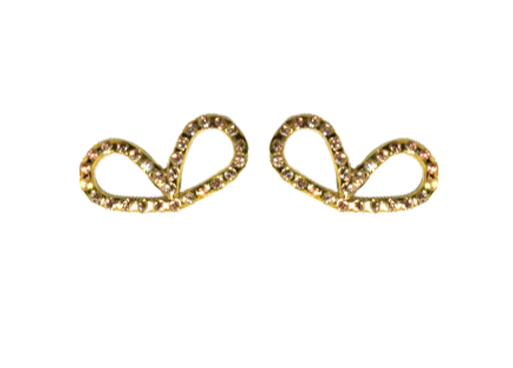 Miccy's | Miccy's Champagne Bow(1 pair) | Gold Line Earrings